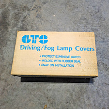 GT Styling Foglight Covers 6x3.5 Smoked Vintage NOS Pair picture
