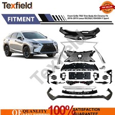 For 2016-2019 Lexus RX350/L RX450H F Sport Front Grille TRD Trim Body Kit Chrome picture