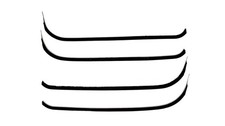 JEGS Window Guide Felt Kit for 1955-1959 (2nd Series) Chevrolet & GMC Trucks, picture