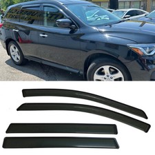 Fit 2013-2020 Nissan Pathfinder Window Visors Sun Vent Shade Rain Guards Smoke picture