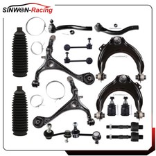 16Pc For Acura TSX Complete Front Control Arms Tie Rods Rack and Pinion Bellow picture
