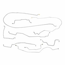 Fits 1980-89 Dodge 3/4 Ton Truck Long Bed Complete Brake Line Kit Set Stainless picture
