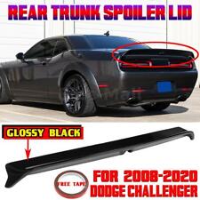 For Dodge Challenger 2008-2021 Hellcat Style Rear Trunk Lid Spoiler Gloss Black picture