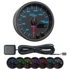 GlowShift In-Dash 140 MPH GPS Speedometer Speedo Gauge Kit 3-3/8