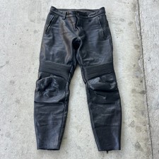 Buell AMERICAN MOTORCYCLES Vanson Heavy Duty Leather Motorcycle Pants Size L picture