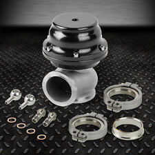44MM TURBO EXHAUST MANIFOLD BLACK EXTERNAL V-BAND WASTEGATE+DUMP PIPE VALVE/RING picture