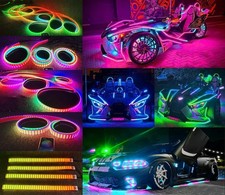 16PCS LED Chasing Lights Strips 1FT 2FT 3FT 4FT 5FT 6.5FT Colorful Illuminated picture