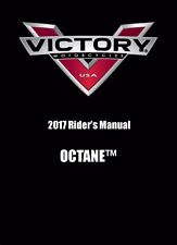 Victory Owners Manual Book Handbook 2017 OCTANE picture