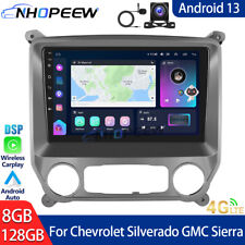 8+128GB Android 13 Car Stereo Radio WIFI 4G For Chevrolet Silverado GMC Sierra picture