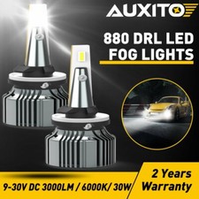AUXITO 880 LED Fog Driving Light Bulbs 881 899 Xenon White 6000K Super Bright 2x picture