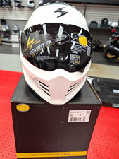 Scorpion EXO Covert FX Full Face Street Motorcycle Helmet Glossy White Size XL picture