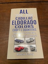 All 1992-2002 Cadillac Eldorado Colors codes and Quantities Book PB picture
