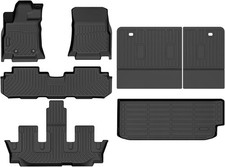 Floor Mats Cargo Liner Set for 2019-2026 Subaru Ascent 7/8 Passenger TPE Black picture