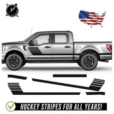 Side Hockey Stripes Graphics Decals - FITS 2015-2020 2021 & up Ford F150 F-150 picture