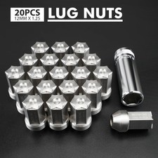 20PCS M12 x 1.25 Stainless Steel Thread Forged Closed End Wheel Lug Nuts picture