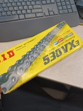 D.I.D 530VX3 X 130ZB X-Ring Series Chain - 130 Links - Natural Street Motorcycle picture