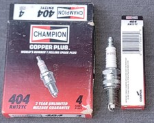 (4) Champion Spark Plugs RN12YC, 404 USA Made, NOS picture