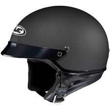 Open Box HJC Adults CS-2N Motorcycle Half Helmet Flat Black - XL picture