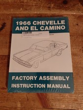 1966 Chevrolet Chevelle, El Camino Factory Assembly Manual New Sealed picture