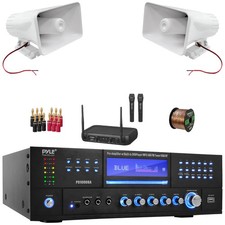 Pyle PD1000BA Bluetooth Wireless Receiver, 2x 8