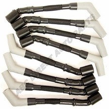 LS1 LS2 LS3 LS6 LS7 10mm Black High Heat Spark Plug Ignition Wires Set picture