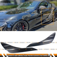 For 2019-2026 Toyota GR Supra A90 A91 Carbon Fiber Door Panel Garnish Trim Cover picture