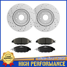 Front Brake Disc Rotors+Ceramic Pads For Nissan Pathfinder Murano INFINITI QX60 picture