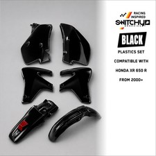 HONDA XR 650 R 2000 Plastic Kit Compatible - Black - 1 KIT picture