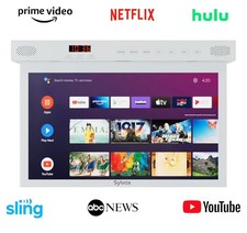 New SYLVOX 15.6” Under Cabinet TV Kitchen TV 1080P Built-in Google Play RV TV picture