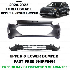Fits 2020 2021 2022 FORD ESCAPE FRONT BUMPER COVER UPPER LOWER SET picture