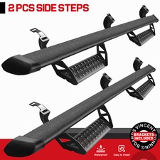 Drop Running Boards For 2005-2023 Toyota Tacoma Double Cab BLK Side Step BCTA picture