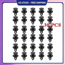 30Pcs For 2017-21 Tesla 3 8mm Nylon Engine Under Cover Push-Type Retainer Clips picture