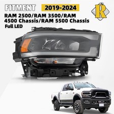For 2019-2024 Ram 2500 3500 Headlight Full LED w/ Reflector Right 20 21 22 23 picture