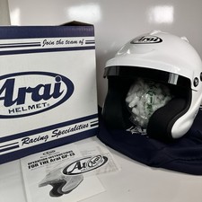 Arai GP-J3 Small White Open Face Racing Helmet Snell SA2020 FIA 8859 HANS $659 picture