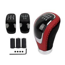 Universal 5/6 Speed Red Leather Car Manual Racing Gear Stick Shift Knob Shifter  picture