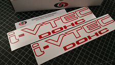 I-VTEC DOHC Decals (2) Vtec Engine Racing Stickers for Honda Civic Si Type R RSX picture