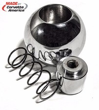 65 - 82 Corvette Shift Knob,  Chrome Automatic Transmission *Complete Kit* picture