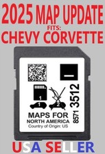 LATEST 2025 MAP UPDATE GPS Chevy CORVETTE 85713512 SD Navigation Card picture