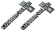 2Pcs Custom Deluxe 10 Fender Emblem For 1981-87 Chevy C10 K10 R10 V10 Truck picture