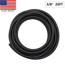 3/8 inch Fuel Hose Line Push Lock NBR Rubber SAE 30R7 25FT 300PSI Black picture