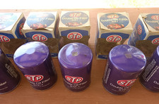 1975 - VINTAGE SET OF 7 PRINTED and MADE IN THE USA -  STP-1 DOUBLE OIL FILTERS picture