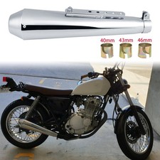 Motorcycle Exhaust Muffler Pipe Silencer Stainless Steel For Suzuki TU250 TU250X picture