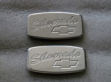 Pair Silverado Billet pillar emblem NEW DESIGN picture