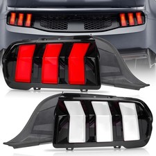 2*NEW VLAND Clear LED Rear Tail Lights For Ford Mustang Euro 2023-25 w/Animation picture