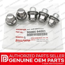 GENUINE Toyota Lexus Factory OEM Chrome Wheel Lug Nut NEW 90084-94001 [SET OF 5] picture