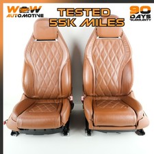 12-17 BENTLEY CONTINENTAL GT FRONT RIGHT LEFT LOWER BOTTOM SEAT CUSHION SET OEM picture