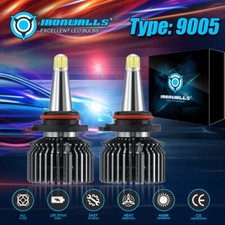 8-Sides 360° 9005 HB3 LED Headlight Bulbs Kit High Beam Super White Bright 6500K picture