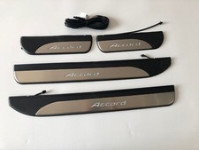 For Honda Accord 2014-2017 LED Light Stainless Steel Outer Door Sill Plate Guard picture