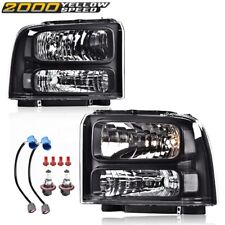 Fit For 1999-2004 Ford Super Duty F250 F350 Excursion Conversion Headlights Lamp picture