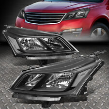 FOR 13-17 CHEVY TRAVERSE PAIR BLACK HOUSING CLEAR CORNER SIGNAL HEADLIGHT LAMPS picture